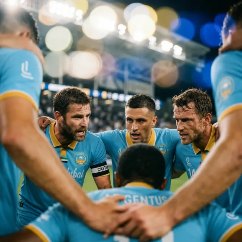 The pre-match huddle
